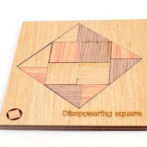 Disappearing square puzzles