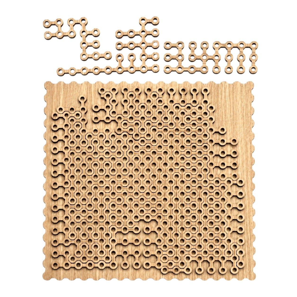 Rompecabezas Fractal Cuadrado Circuito
