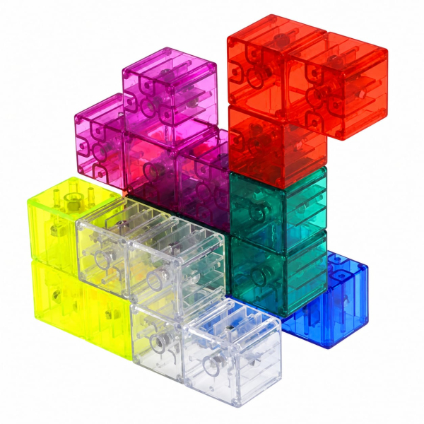 Cubo Soma Magnético YJ Transparente