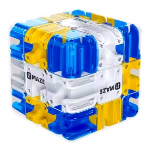 3D Maze Cube 69 mm Azul